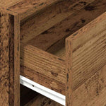 ZNTS Cabinet with 2 Drawers Old Wood 60x31x40 cm Engineered Wood 858835