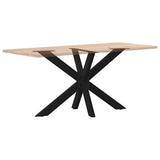 Dining Table Leg Spider Shape Black 120x68x cm Steel 4013112