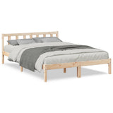 Extra Long Bed Frame without Mattress 140x220 cm Solid Wood Pine 852448