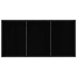 Garden Dining Set 9 pcs Black and Anthracite 160 x 80 x 73 cm 3448905