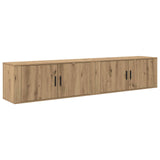 Wall-mounted TV Cabinet Set 2 pcs Artisan Oak Engineered Wood 3415588