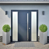 Garden Planters 2 pcs Triangular 50x43x75 cm Galvanized Steel 851182