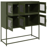 Sideboard Olive Green 100.5x39x107 cm Cold-rolled Steel 853426