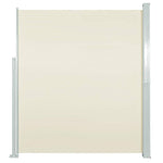 Patio Retractable Side Awning 140x500 cm Cream 48395
