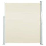Patio Retractable Side Awning 140x500 cm Cream 48395