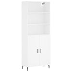 Highboard White 69.5x34x180 cm Engineered Wood 3189269