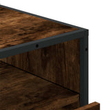 Drawer Cabinet Smoked Oak 70x41x83.5 cm Engineered Wood 849091