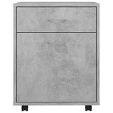 Rolling Cabinet Concrete Grey 45x38x54 cm Engineered Wood 808444