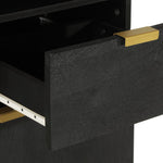 ZNTS 3 Piece Bathroom Furniture Set Black Engineered Wood 3309995