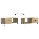 Coffee Table Sonoma Oak 90 x 50 x 40 cm Engineered Wood 895647