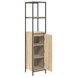 Bathroom Cabinet with Shelves Sonoma Oak 36x35x165 cm 861908