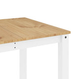 Dining Table PANAMA White 180x90x75 cm Solid Wood Pine 4005710