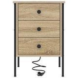 Bedside Cabinet Sonoma Oak 42 x 41 x 61 cm Engineered Wood 859482