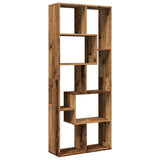 Room Divider Bookcase Old Wood 67x25x161.5 cm Engineered Wood 858082