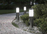 Bollard Lights with Sensor&Outlet 3pcs 50 cm Stainless Steel IP44 4006018