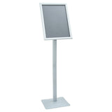 Pedestal Poster Stand Silver 32.5 x 27 x 126 cm Cast Iron 42030063