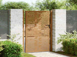 Garden Gate 100x200 cm Corten Steel Square Design 153255
