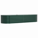 Garden Raised Bed Green 240 x 80 x 44 cm Steel 42008129