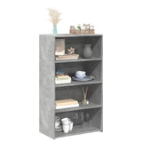 Highboard Concrete Grey 70x41x124 cm Engineered Wood 846407