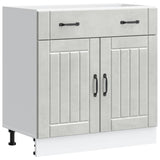 Kitchen Base Cabinet Lucca Concrete Grey Engineered Wood 853741
