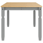 ZNTS Dining Table Corona Grey 180x90x75 cm Solid Wood Pine 4005721