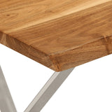 Bench with Live Edge 105 cm Solid Wood Acacia 372758
