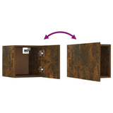 Wall-mounted TV Cabinets 8 pcs Smoked Oak 30.5x30x30 cm 3120323