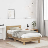 Bed Frame Artisan Oak 193 x 95 x 88 cm Engineered Wood 874122