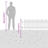 Spike Arch Fence DRONTEN Black 42030090