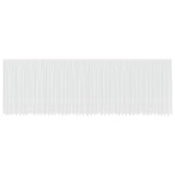 Lace Curtain with Curtains Floral White 200 x 1200 cm Polyester 4107858