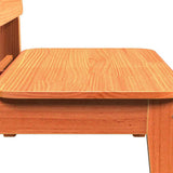 Garden Chairs 2 pcs Wax Brown 60x52.5x72 cm Solid Wood Pine 859324