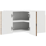 Wall Corner Cabinet LUCCA Old Wood 57 x 57 x 40 cm 884963