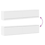 TV Wall Cabinet with LED White 180x31x38 cm 3307947
