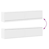 TV Wall Cabinet with LED White 180x31x38 cm 3307947