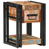 Bedside Cabinet Multicolour 30 x 30 x 40 cm Solid Reclaim Wood 4016708