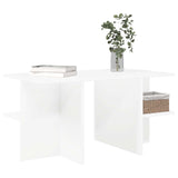 Coffee Table White 87 x 50 x 45 cm Engineered Wood 8001055