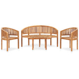 Garden Lounge Set Teak Solid teak wood Large Durable 3059962