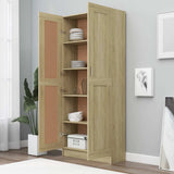 Book Cabinet Sonoma Oak 82.5x30.5x185.5 cm Engineered Wood 802735