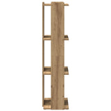Bookcase 3-Tier Artisan Oak 60x30x120 cm Engineered Wood 860273