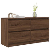 TV Cabinet Brown Oak 100x35x54 cm Engineered Wood 861802