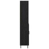 Highboard Black Oak 69.5 x 34 x 180 cm Engineered Wood 3416085