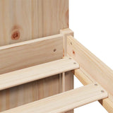 Bookcase Bed without Mattress 200x200cm Solid Wood Pine 3322289