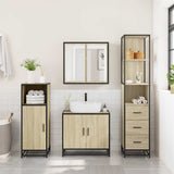 Bathroom Cabinet Sonoma Oak 35x37.5x166 cm Engineered Wood 849245