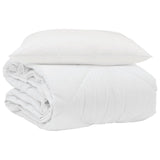 Summer Duvet with Pillow 2 pcs White Microfiber 3376372