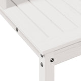 Potting Table with Shelves White 82.5x50x109.5 cm Solid Wood Pine 832408