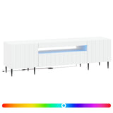 LED TV Cabinet White Engineered Wood 896465