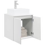 Wall-Mounted Sink Vanity High Gloss White 49.5 x 41 x 62.5 cm 890416