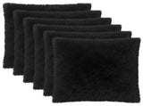Cushion Cover 6 pcs HEERLEN Black 80 x 80 cm PV Fleece 913726