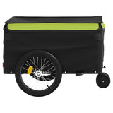 Bike Trailer Black and Green 30 kg Iron 94102