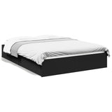 Bed Frame with Drawers without Mattress Black 135x190 cm Double 3280693